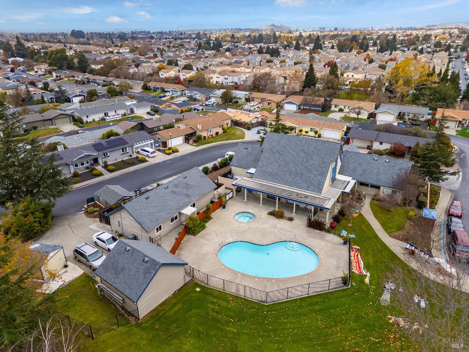 2555 Flosden Road, Unit 8 American Canyon, CA 94503 - Photo 55 of 58 an aerial view of residential houses with outdoor space