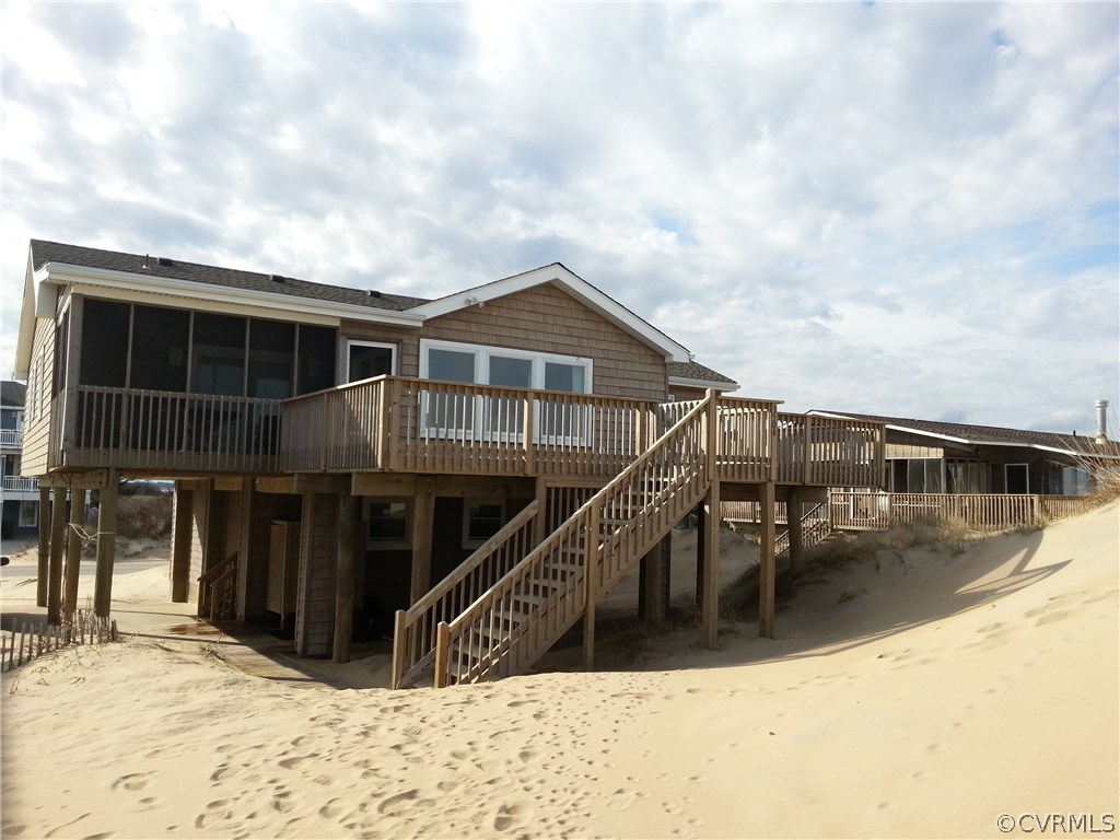3504 Sandfiddler Road Virginia Beach, VA 23456 - Photo 6 of 26 Large rear deck and screened porch!