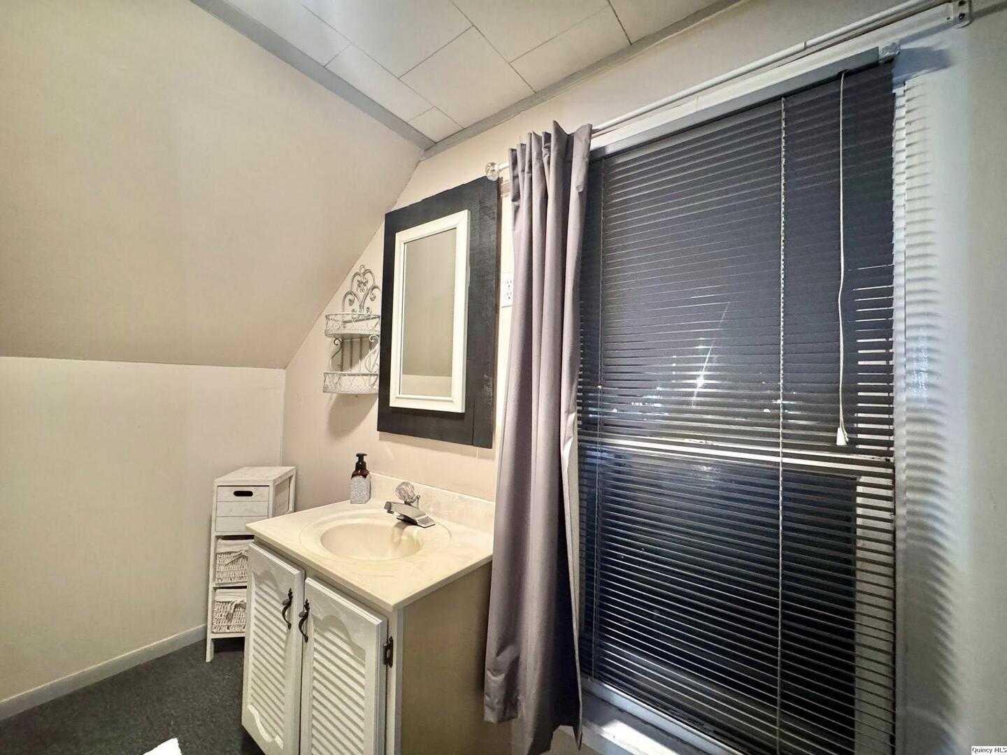423 North 14th Street Quincy, IL 62301 - Photo 13 of 21 a bathroom with a sink and a mirror