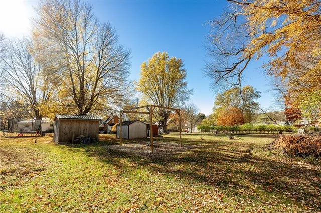 a view of a bathroom with a door