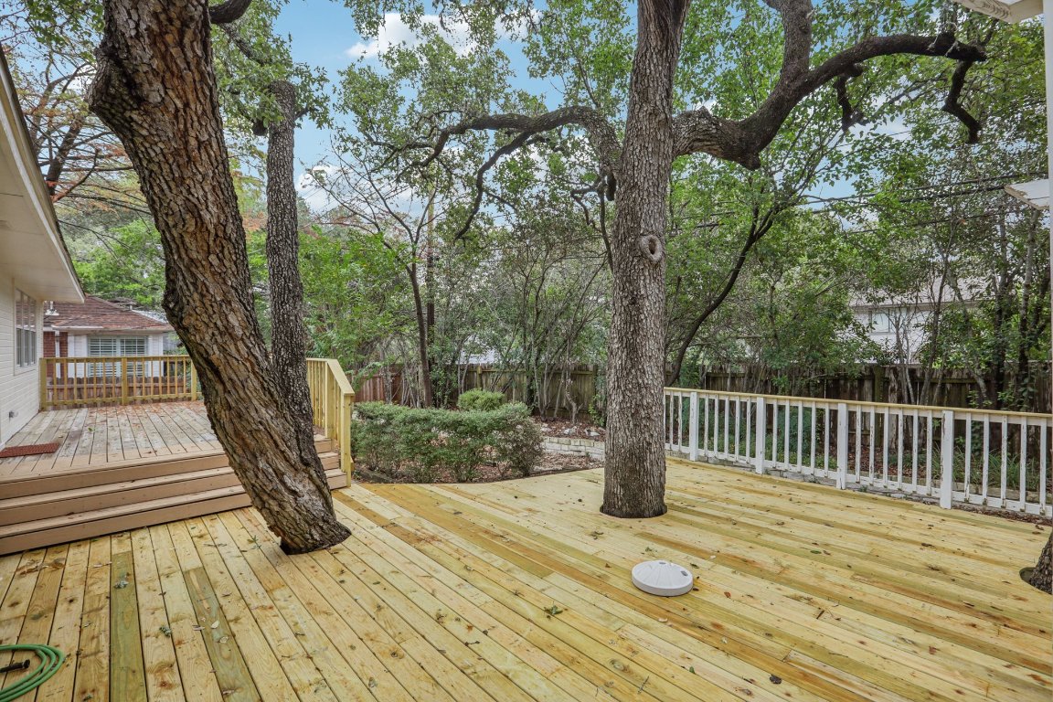 8109 Isaac Pryor Drive Austin, TX 78749 - Photo 19 of 20 a view of outdoor space with deck and garden
