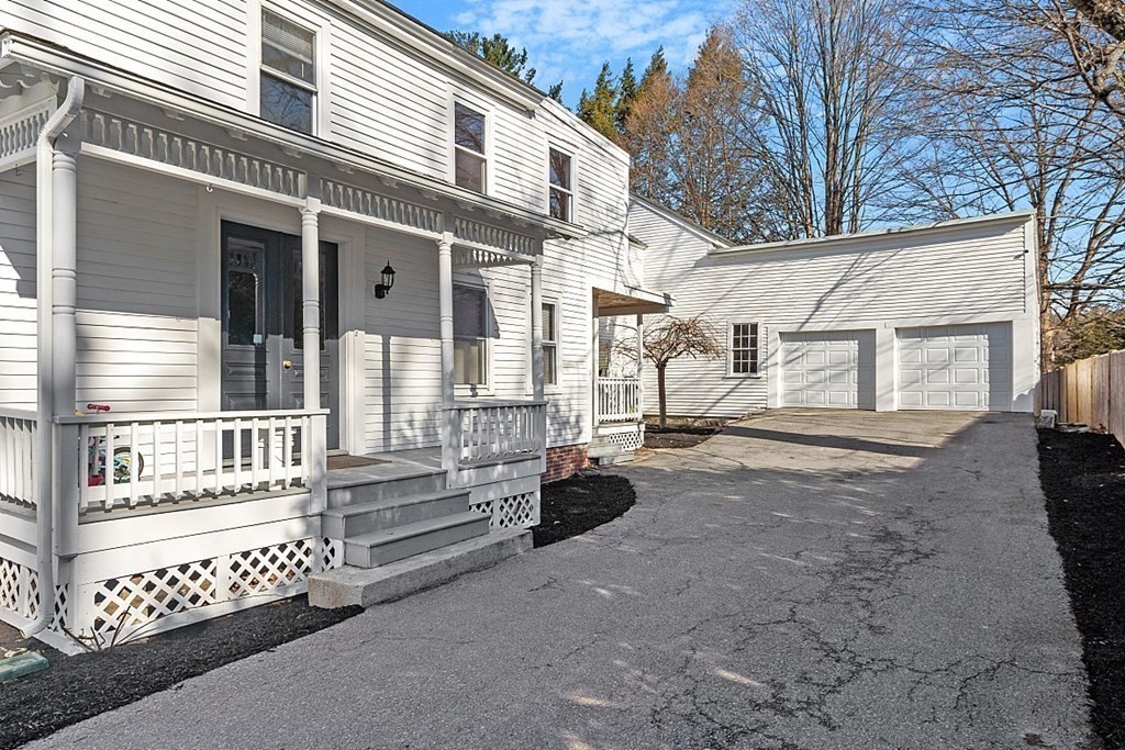 a view of a house with a outdoor space