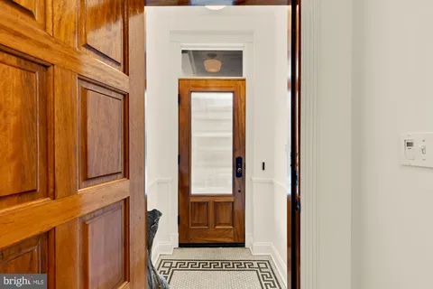 a view of a front door of a house