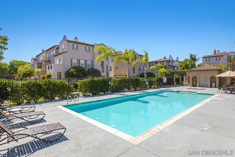 a front view of a house with swimming pool