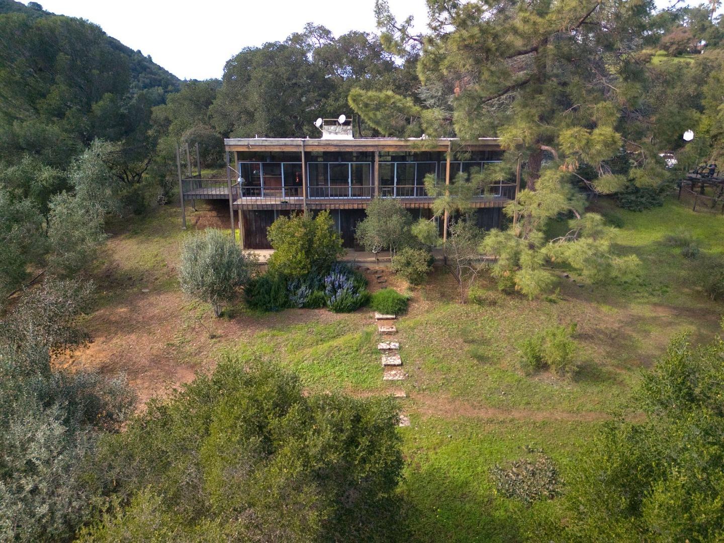 26969 Moody Road Los Altos Hills, CA 94022 - Photo 11 of 52 an aerial view of a house with a yard
