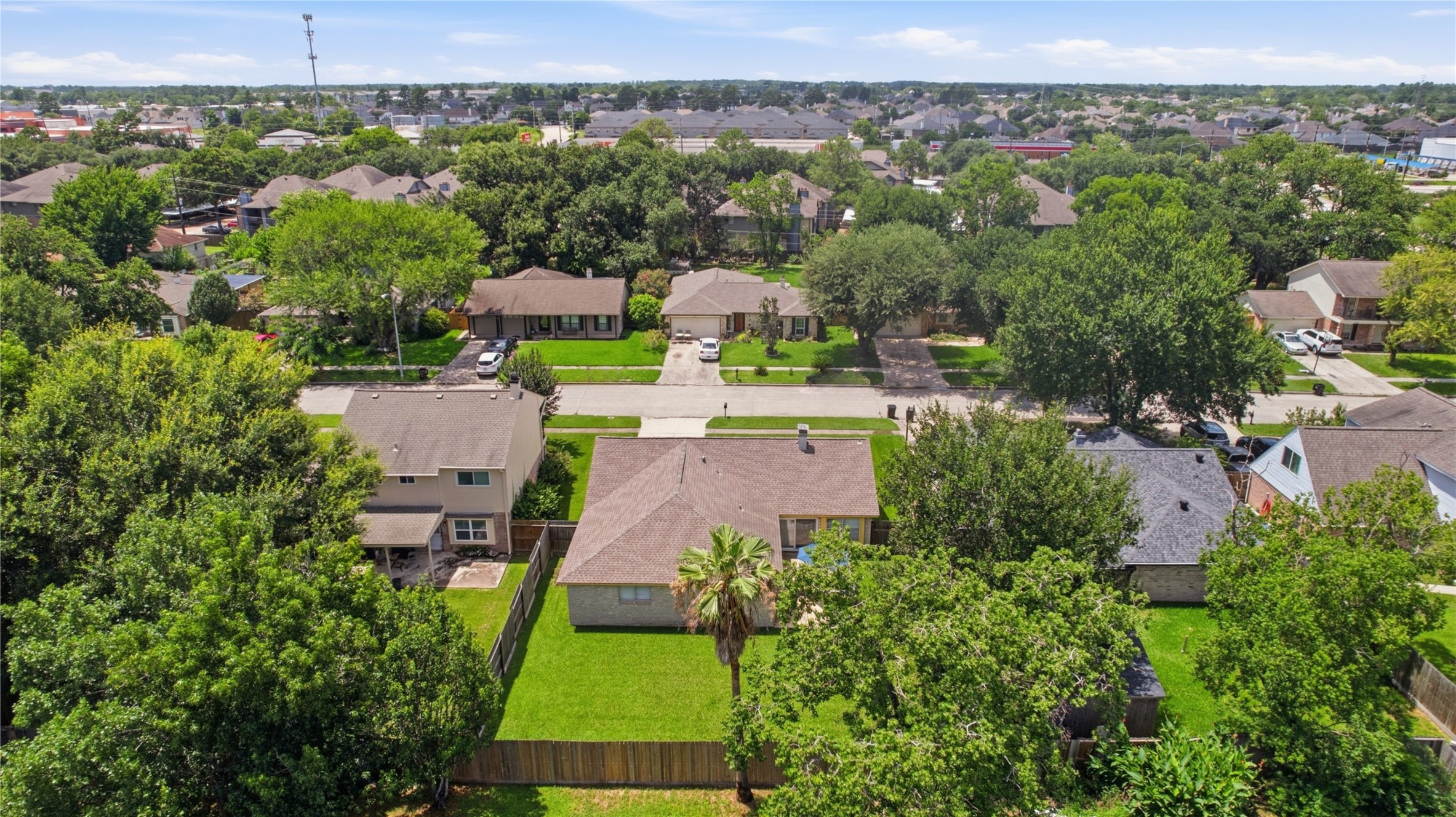 4019 Postwood Drive Spring, TX 77388 - Photo 47 of 50 an aerial view of a house with a garden