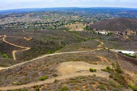 a view of city and mountain