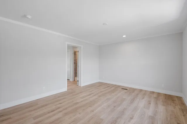 wooden floor in a room