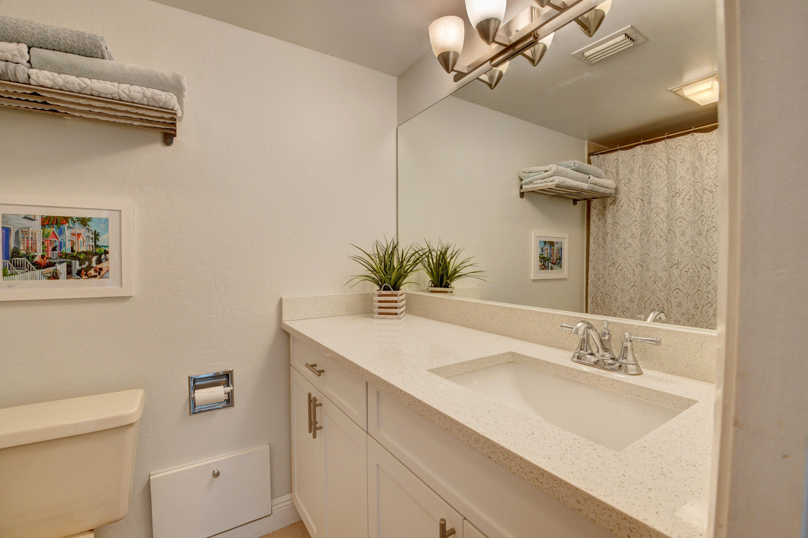 8393 Trent Court, Unit D Boca Raton, FL 33433 - Photo 32 of 38 Remodeled master bath w/quartz counter