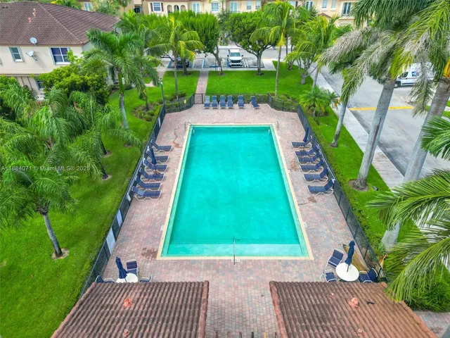 a view of a backyard with a garden