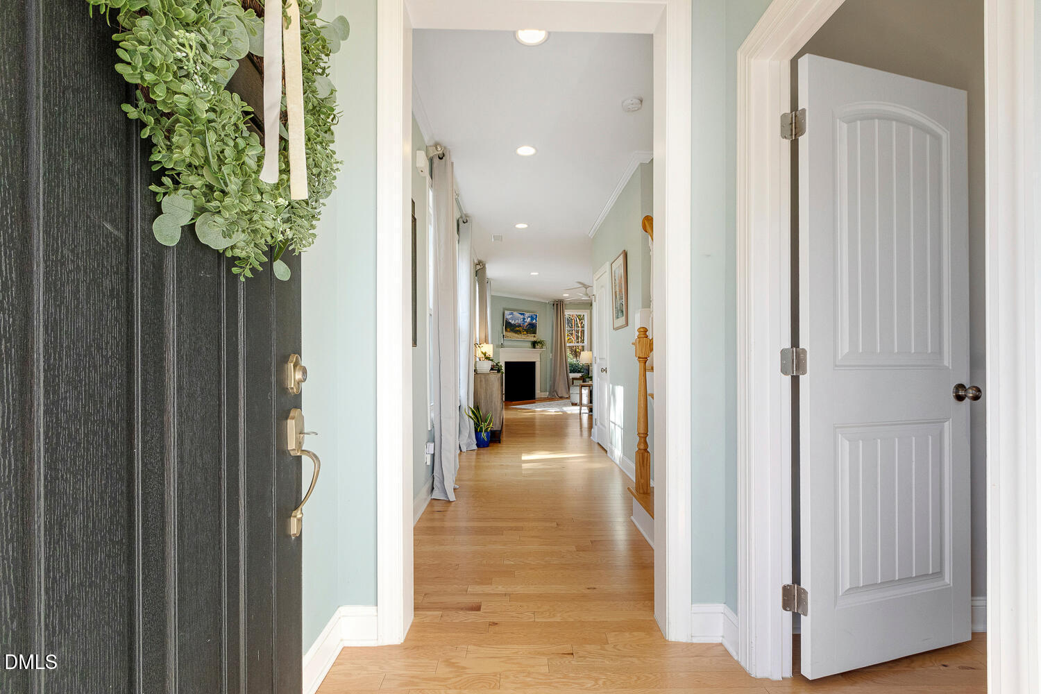 538 Rowanwood Way Apex, NC 27523 - Photo 3 of 40 a view of entryway with wooden floor