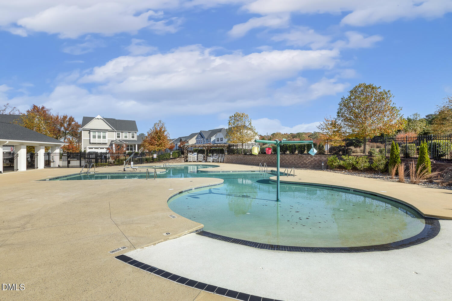 538 Rowanwood Way Apex, NC 27523 - Photo 34 of 40 a view of a swimming pool with a terrace
