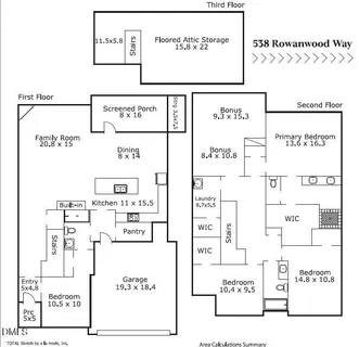 $649,000 | 538 Rowanwood Way, Apex, NC 27523