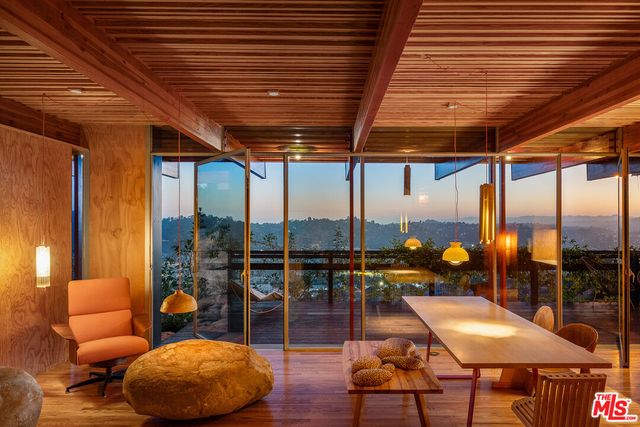 a outdoor space with furniture