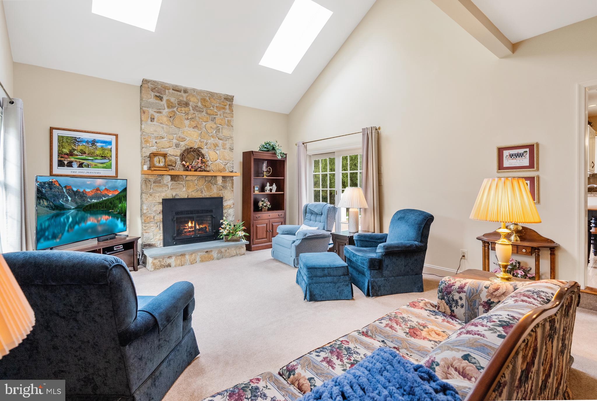 38 Craig Lane Malvern, PA 19355 - Photo 19 of 68 Family Room with skylights , and gas fireplace