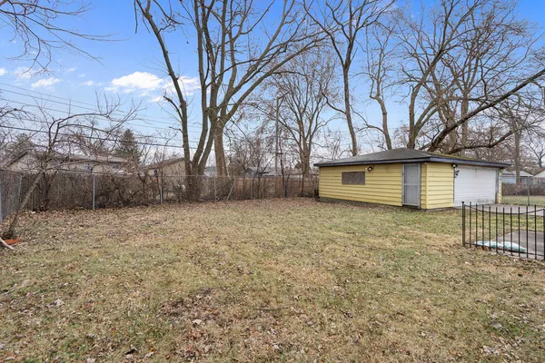 a backyard of a house