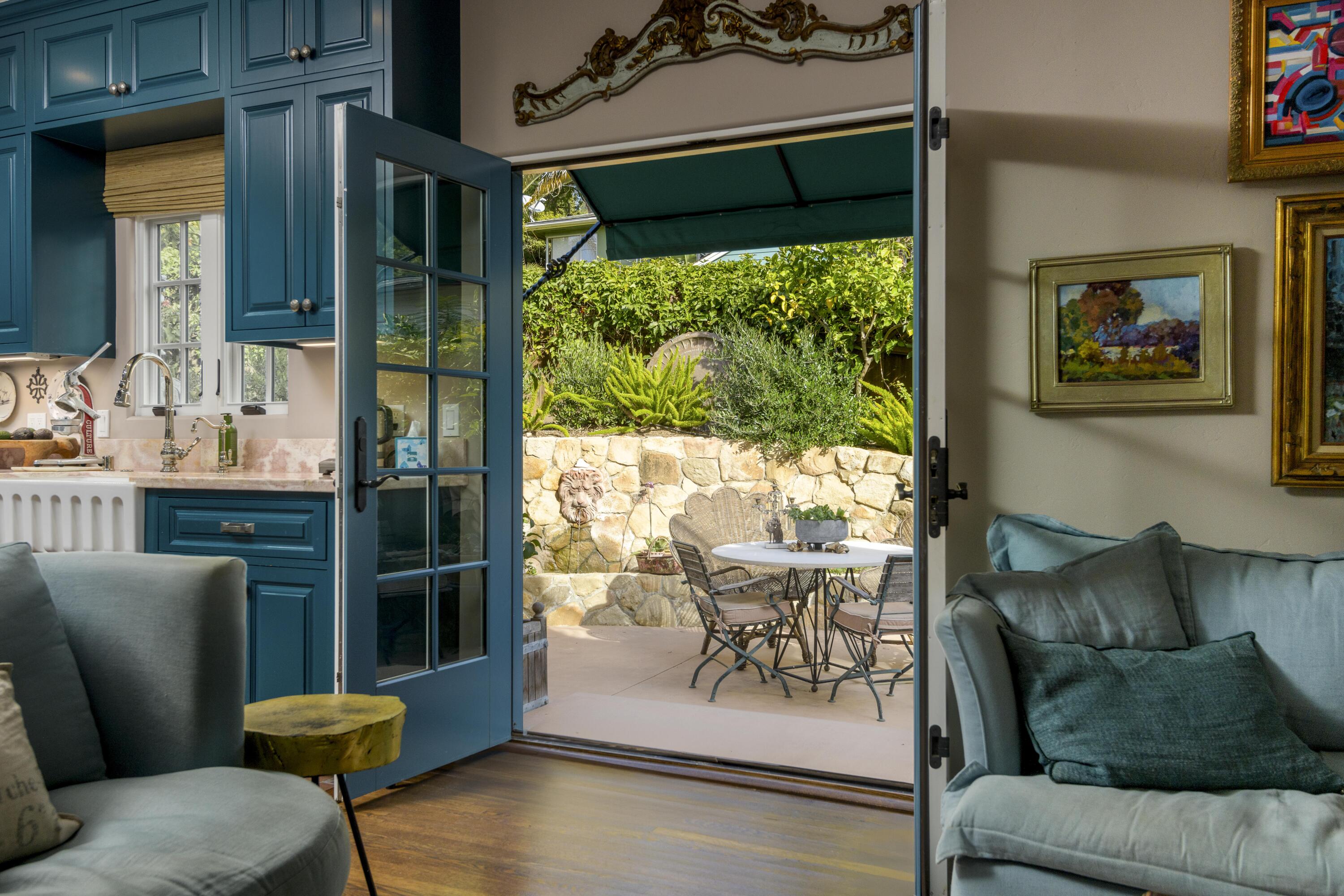 1318 Alta Vista Road Santa Barbara, CA 93103 - Photo 15 of 44 a view of a living room and a couch in a living room