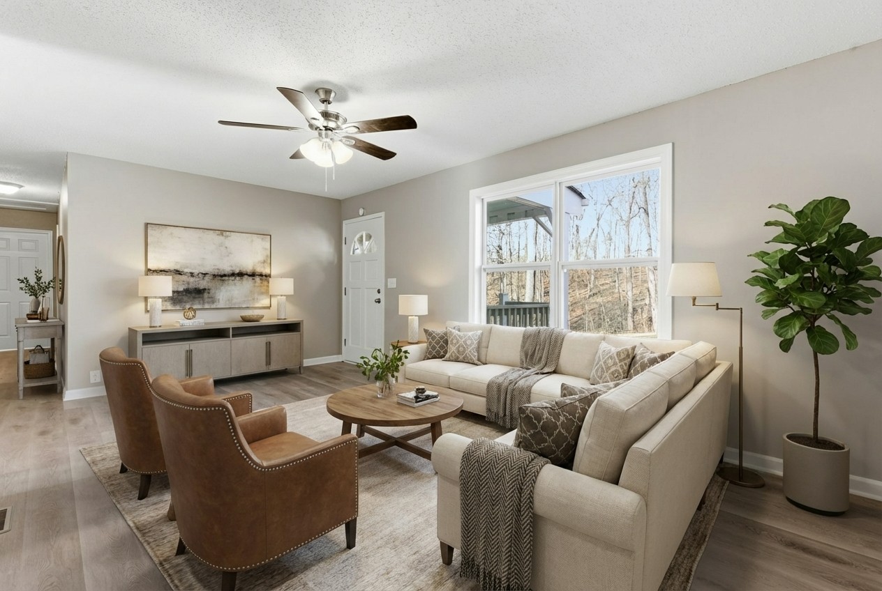 266 Meadows Road Portland, TN 37148 - Photo 2 of 15 a living room with furniture and a large window