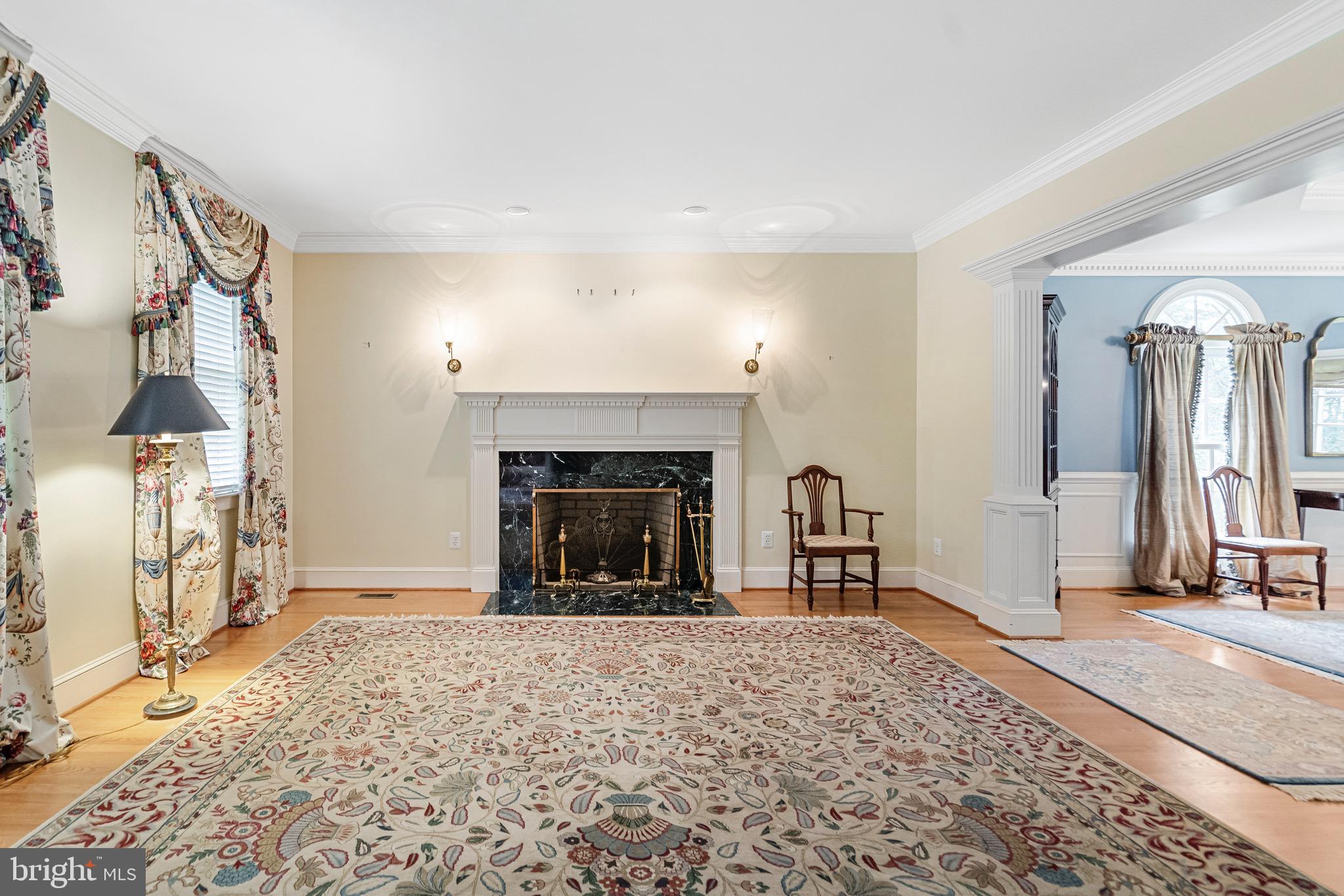 965 St Stephens Church Road Gambrills, MD 21054 - Photo 8 of 43 a living room with furniture and a fireplace