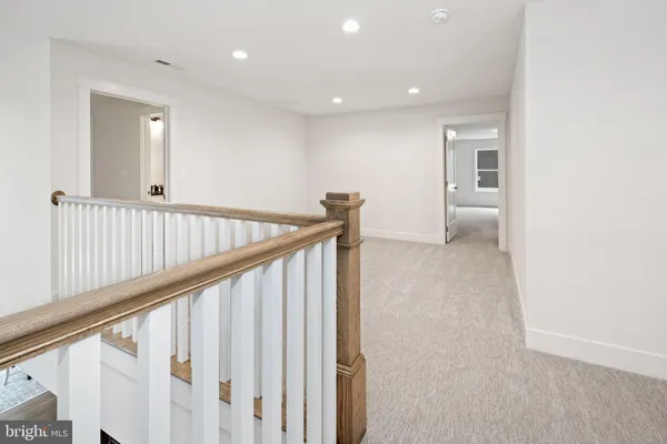 an empty room with an entryway