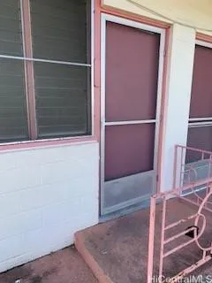 a view of front door