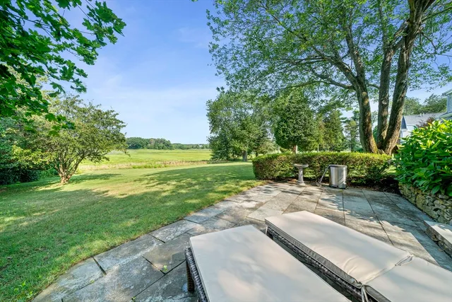 a view of a lake with a mountain in the background