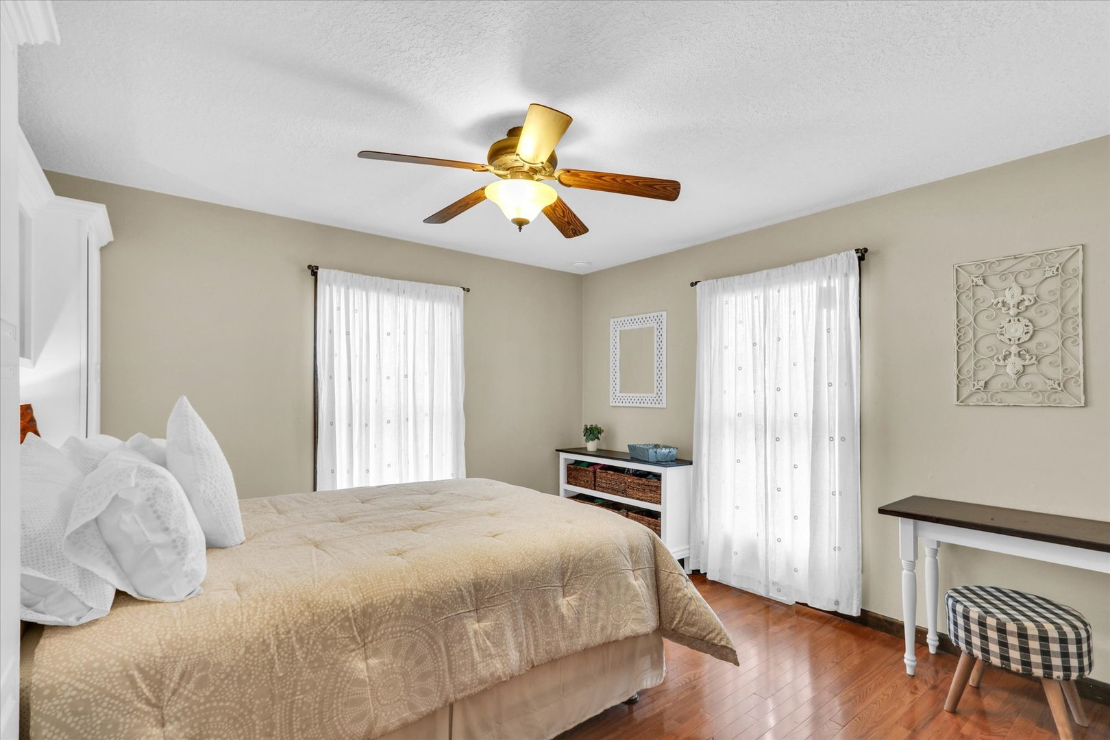 703 East Washington Street Tolono, IL 61880 - Photo 29 of 38 a bedroom with a bed and a window