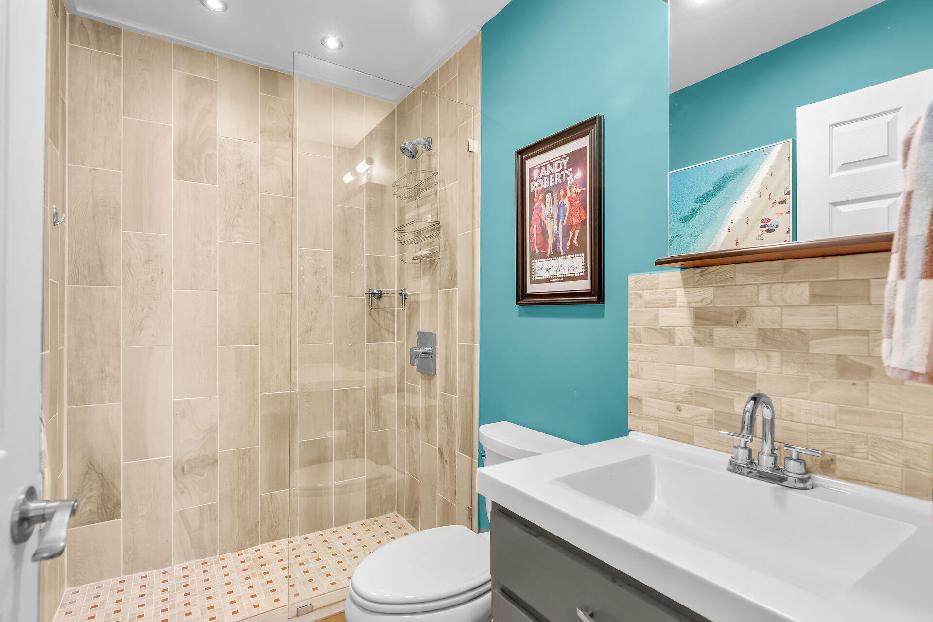 808 Virginia Street, Unit 4 Key West, FL 33040 - Photo 24 of 32 a bathroom with a sink toilet and shower