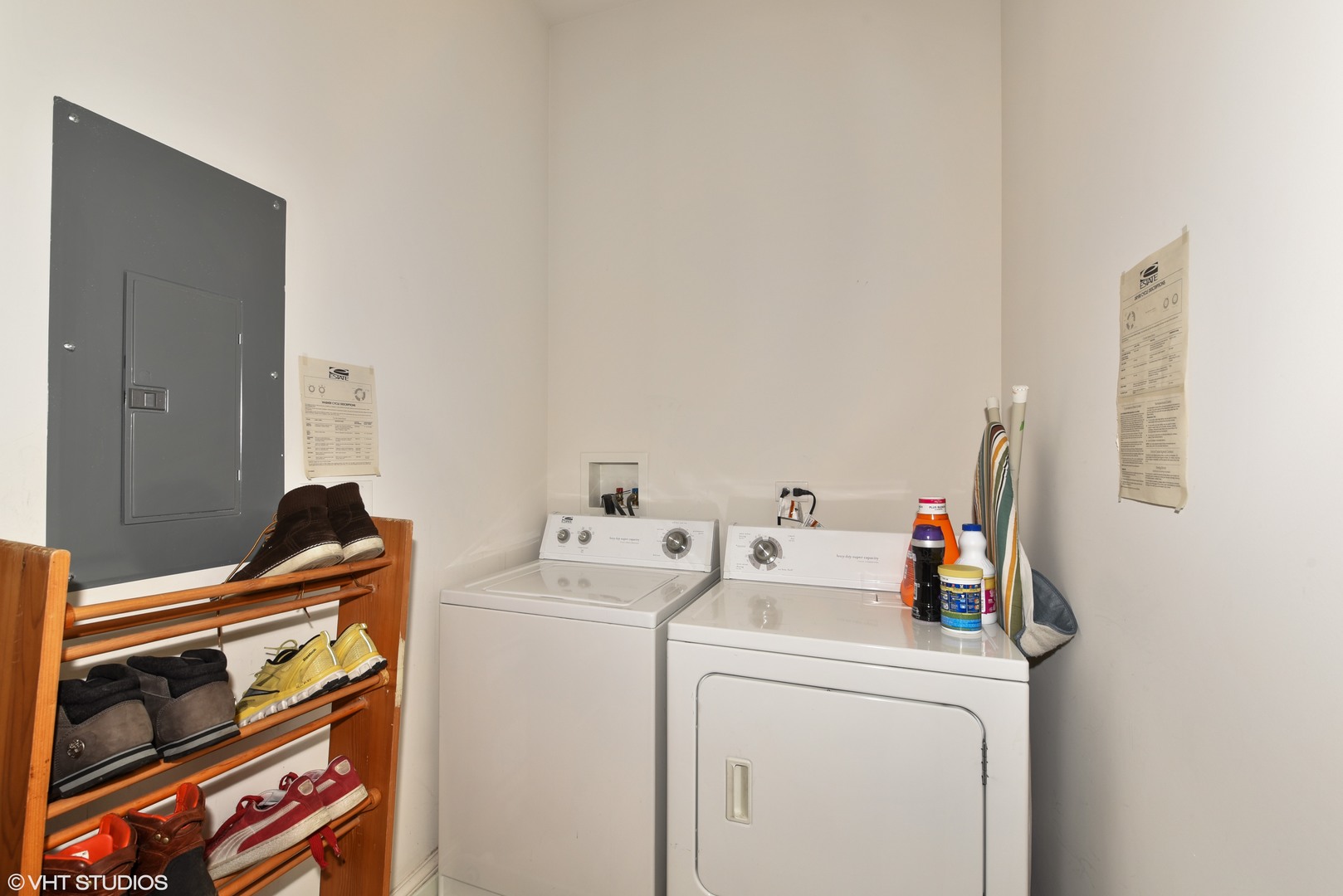 1000 Village Center Drive, Unit 312 Burr Ridge, IL 60527 - Photo 20 of 25 a view of storage and utility room with washer and dryer