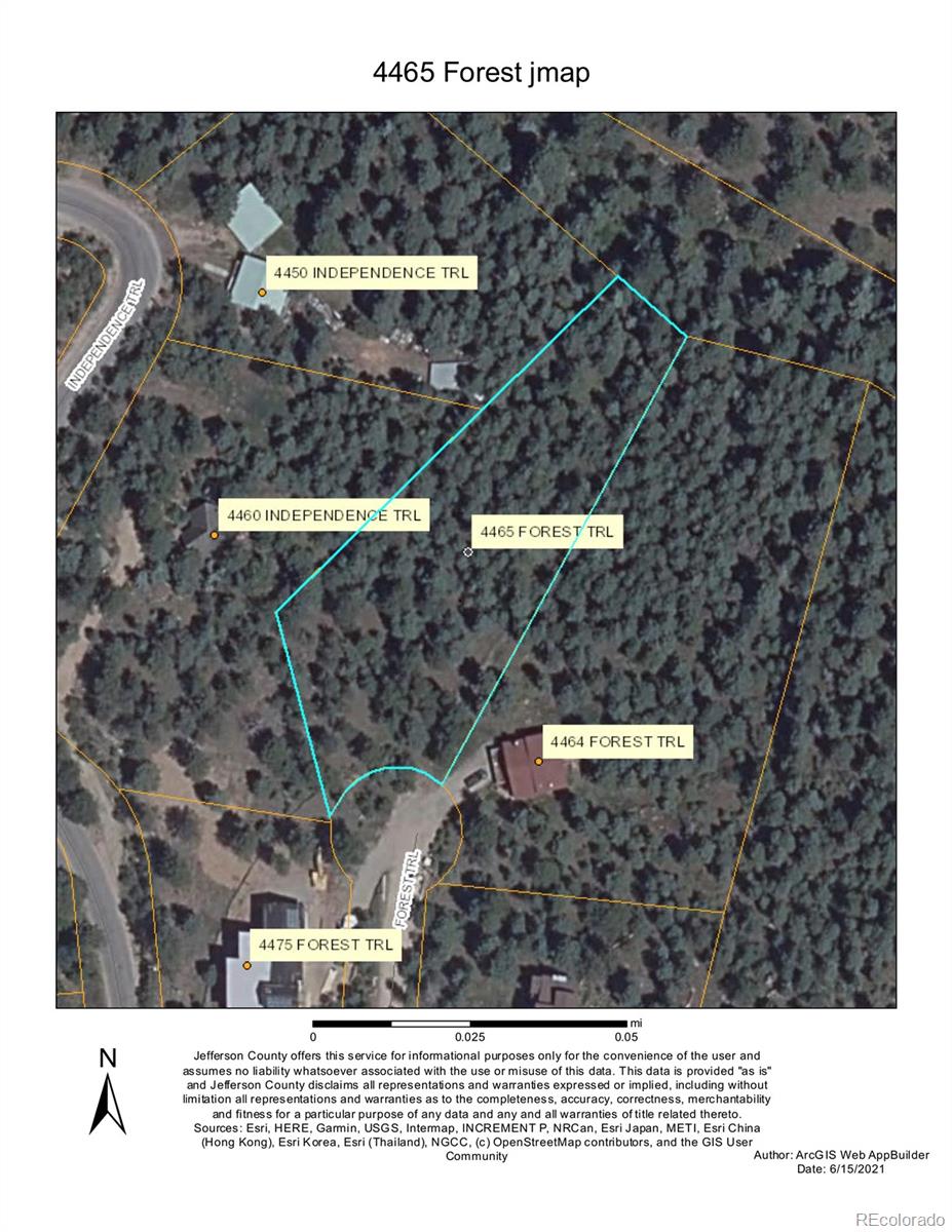 4465 Forest Trail Evergreen, CO 80439 - Photo 5 of 19 a view of a back yard