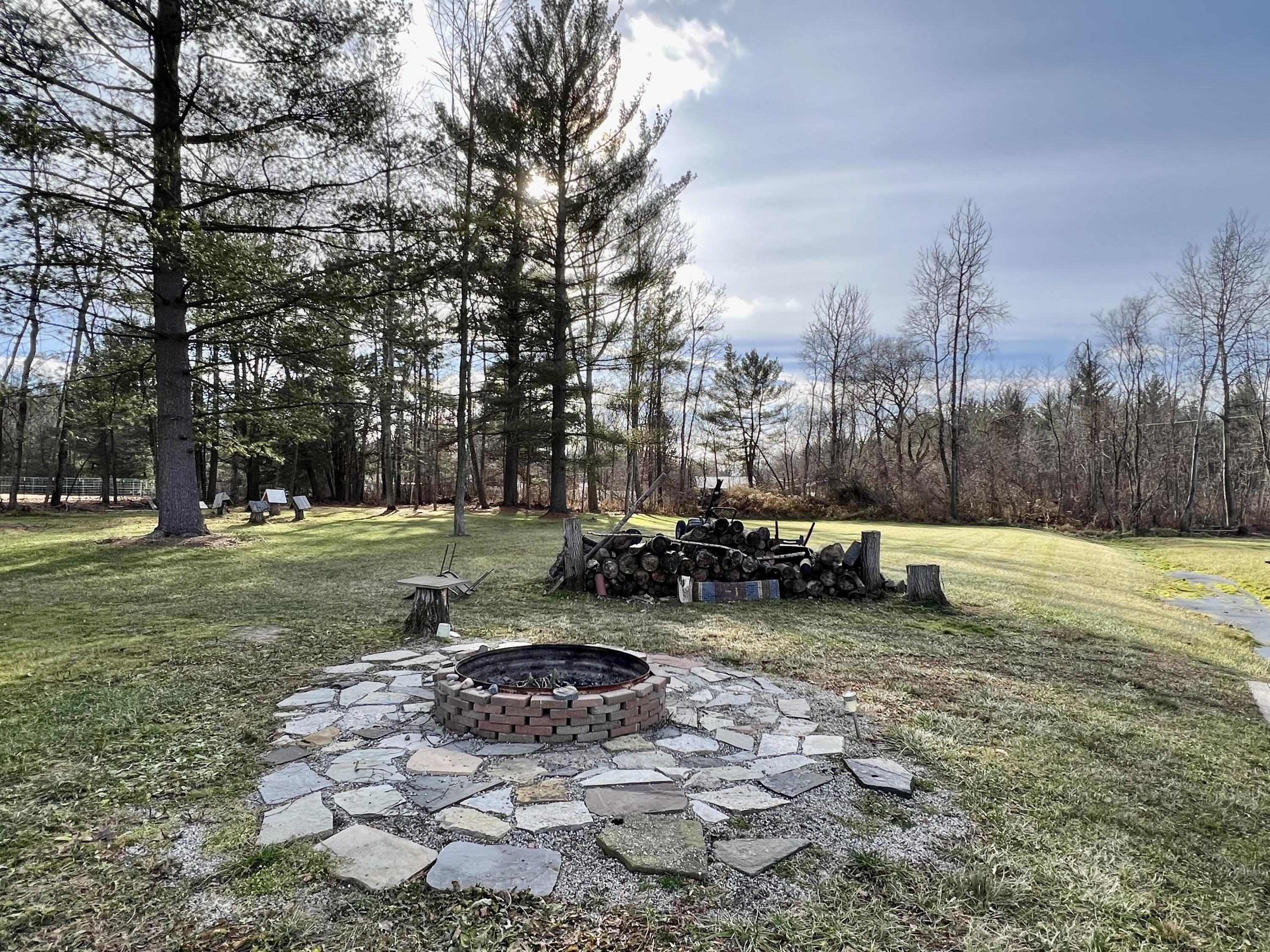 970 North Leaton Road Mount Pleasant, MI 48858 - Photo 3 of 37 Fire pit in back yard