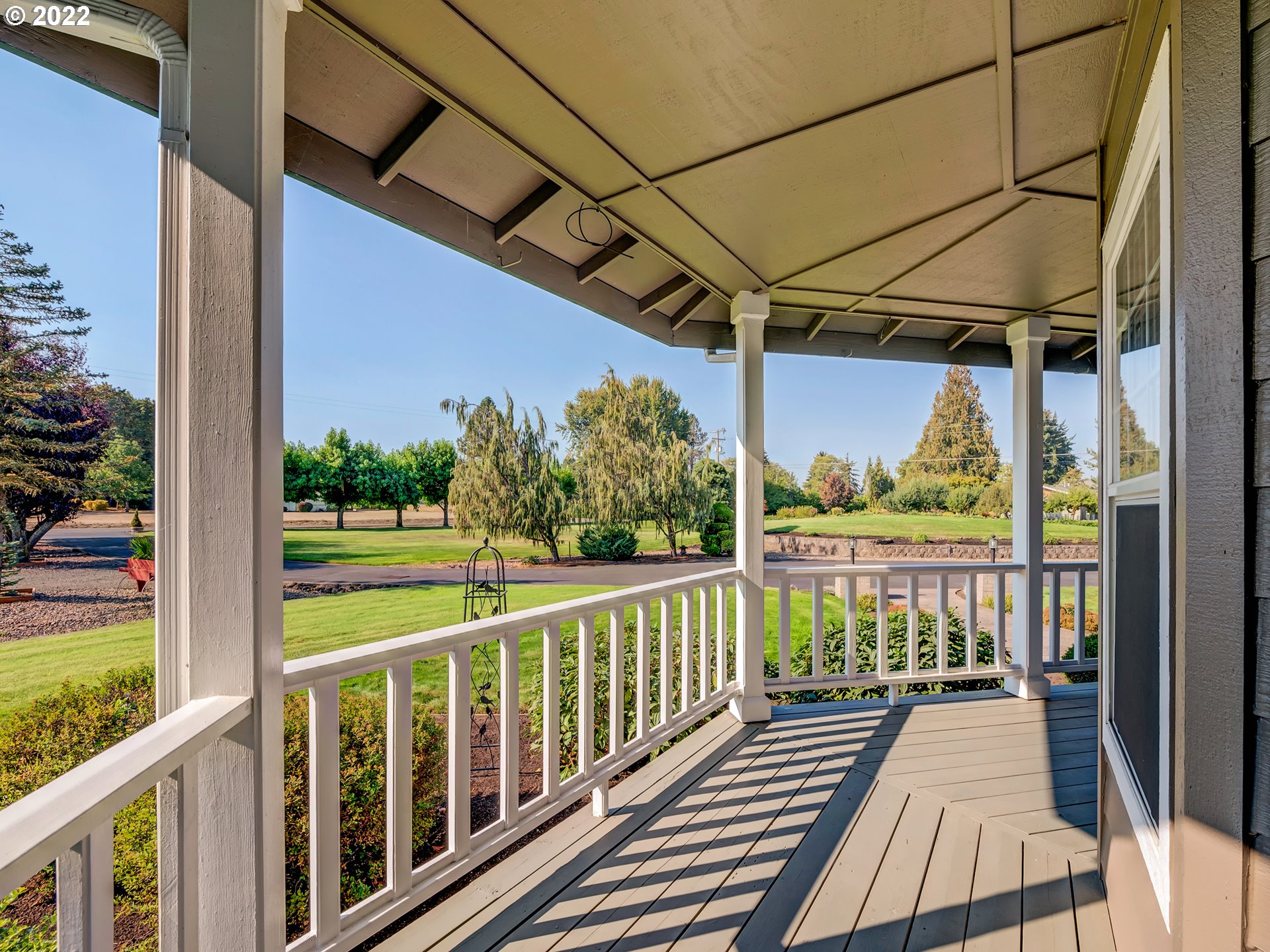28244 Edgewater Drive Eugene, OR 97402 - Photo 22 of 30 a view of balcony with wooden floor