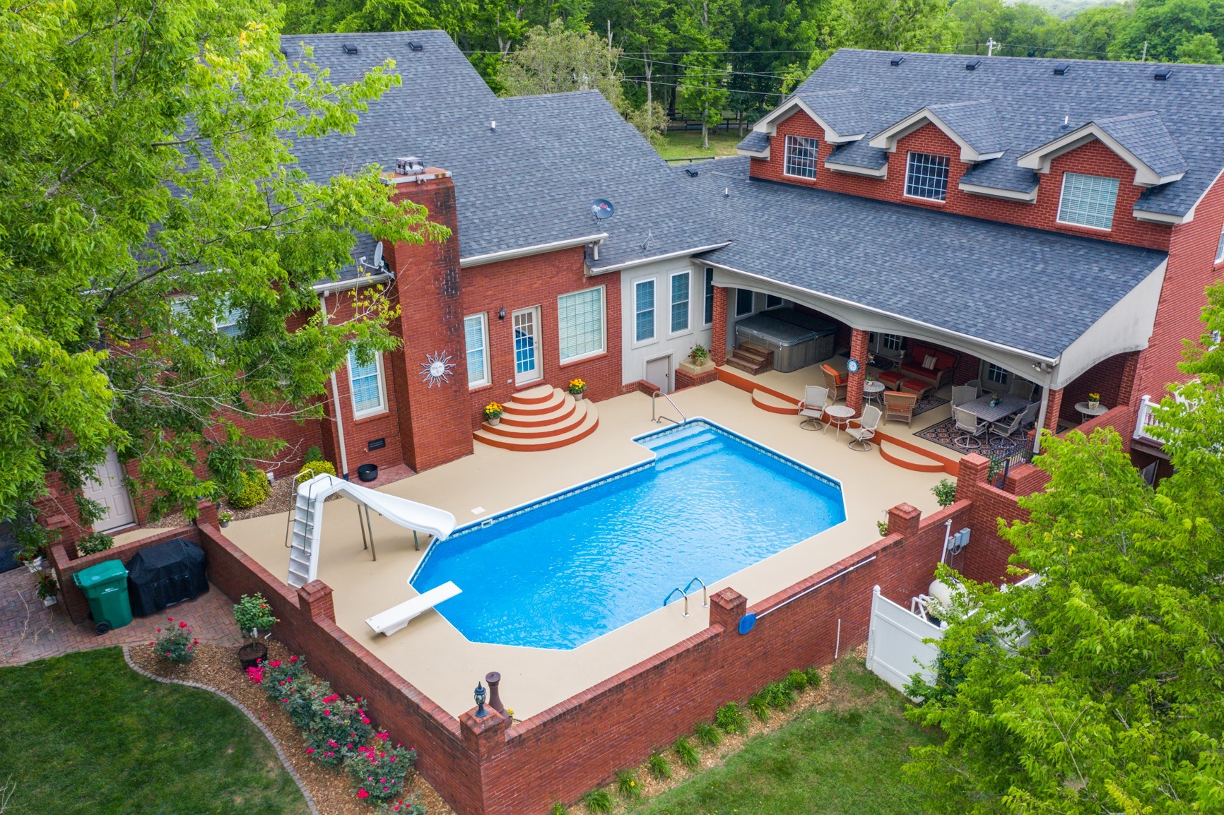 505 Bethlehem Road Lebanon, TN 37087 - Photo 1 of 44 an aerial view of a house with swimming pool and a yard