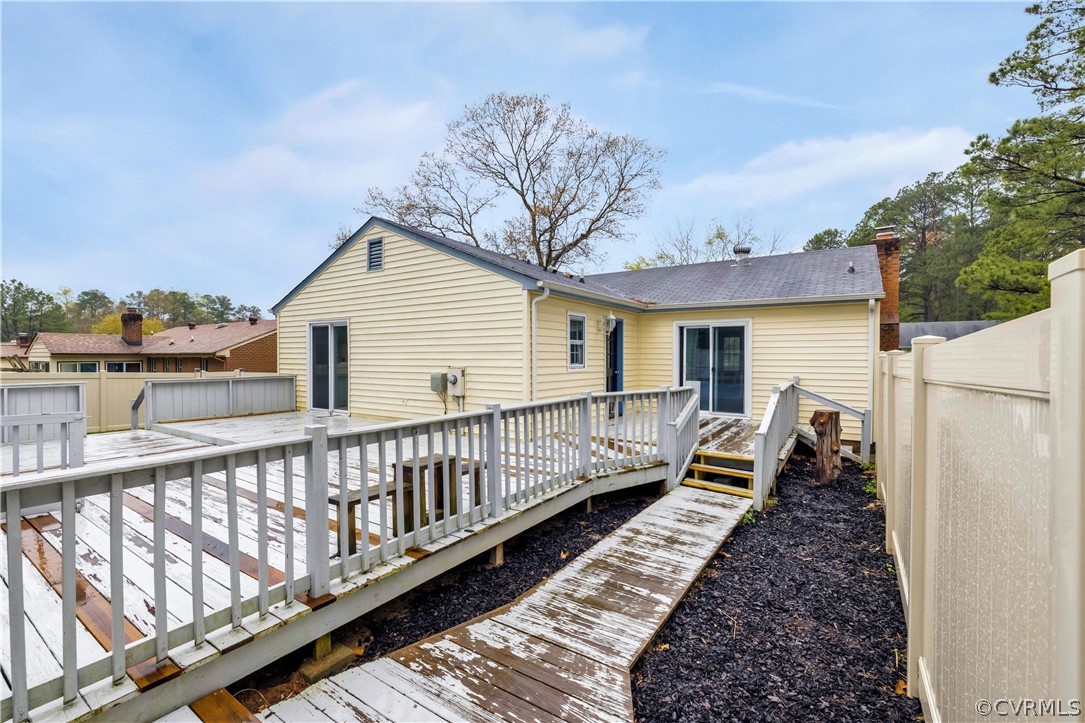 4859 Wedgemere Road Chesterfield, VA 23832 - Photo 21 of 21 a view of a house with wooden deck