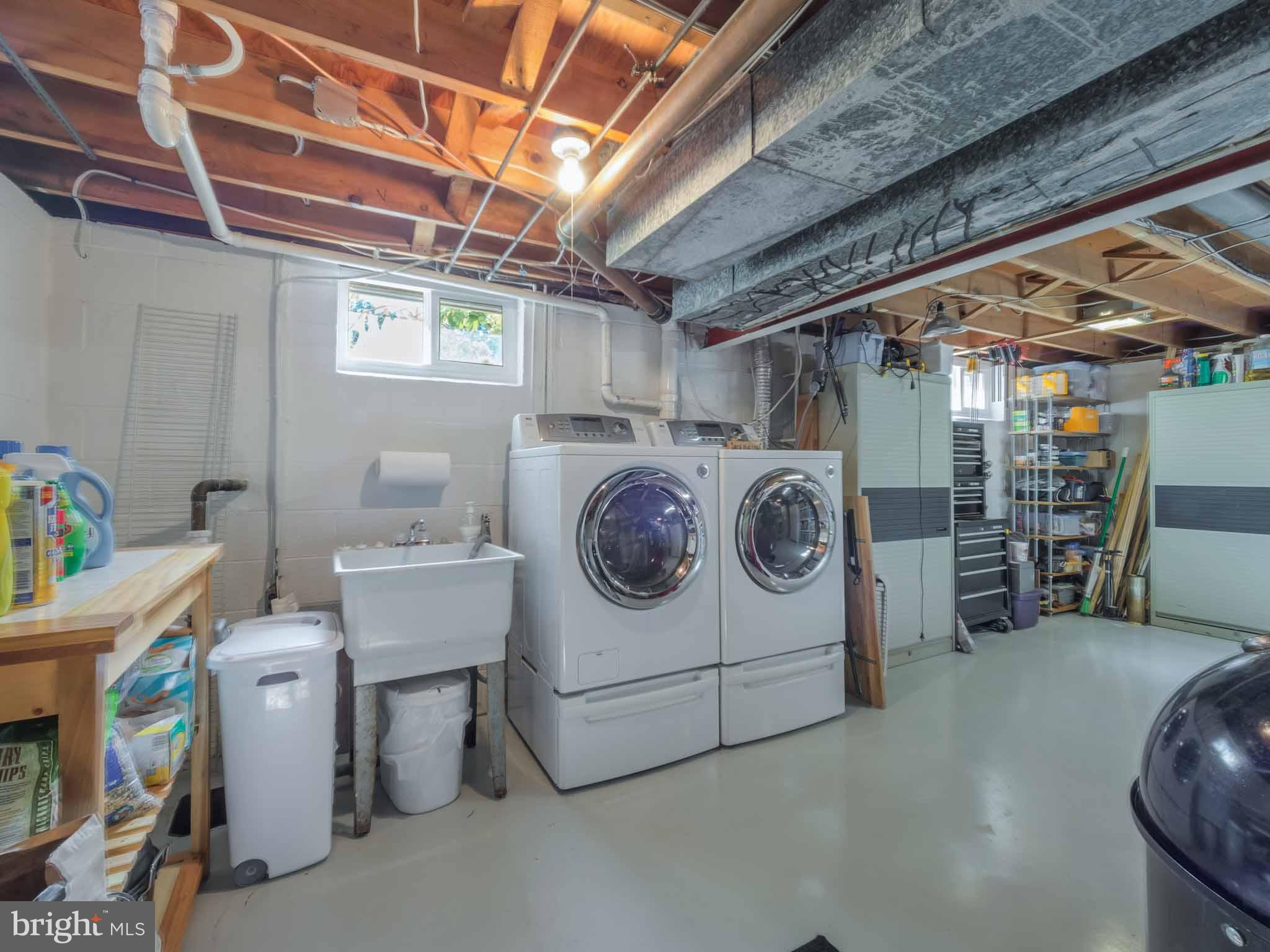 814 Danza Road Severn, MD 21144 - Photo 30 of 30 Lower level laundry w/pedestals & storage
