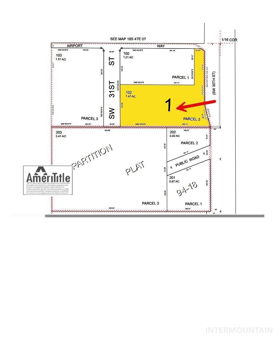 833 Southwest 30th Street Ontario, OR 97914 - Photo 4 of 4 Map showing property parcels
