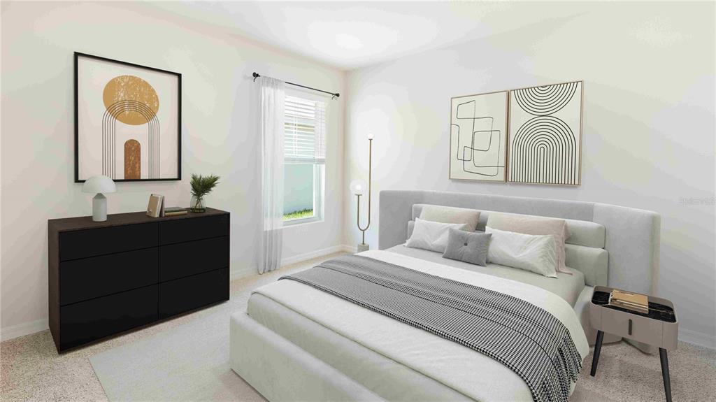 10931 Rabbit Grove Trail Palmetto, FL 34221 - Photo 15 of 30 a bedroom with a bed and a dresser