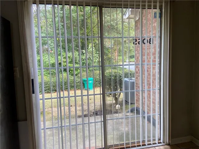 a view of a window and outside view