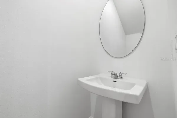 a view of a lake with a yard