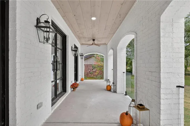 a view of a house with a outdoor space