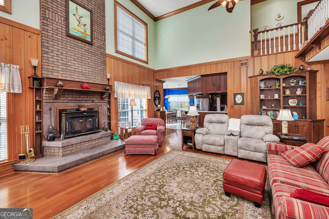 300 Elliott Road Waynesville, GA 31566 - Photo 43 of 89 a living room with furniture fireplace and a rug