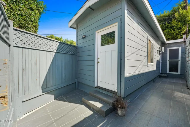 a view of front door