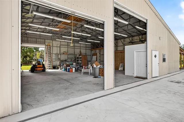 a view of a swimming pool with a yard and mountain view