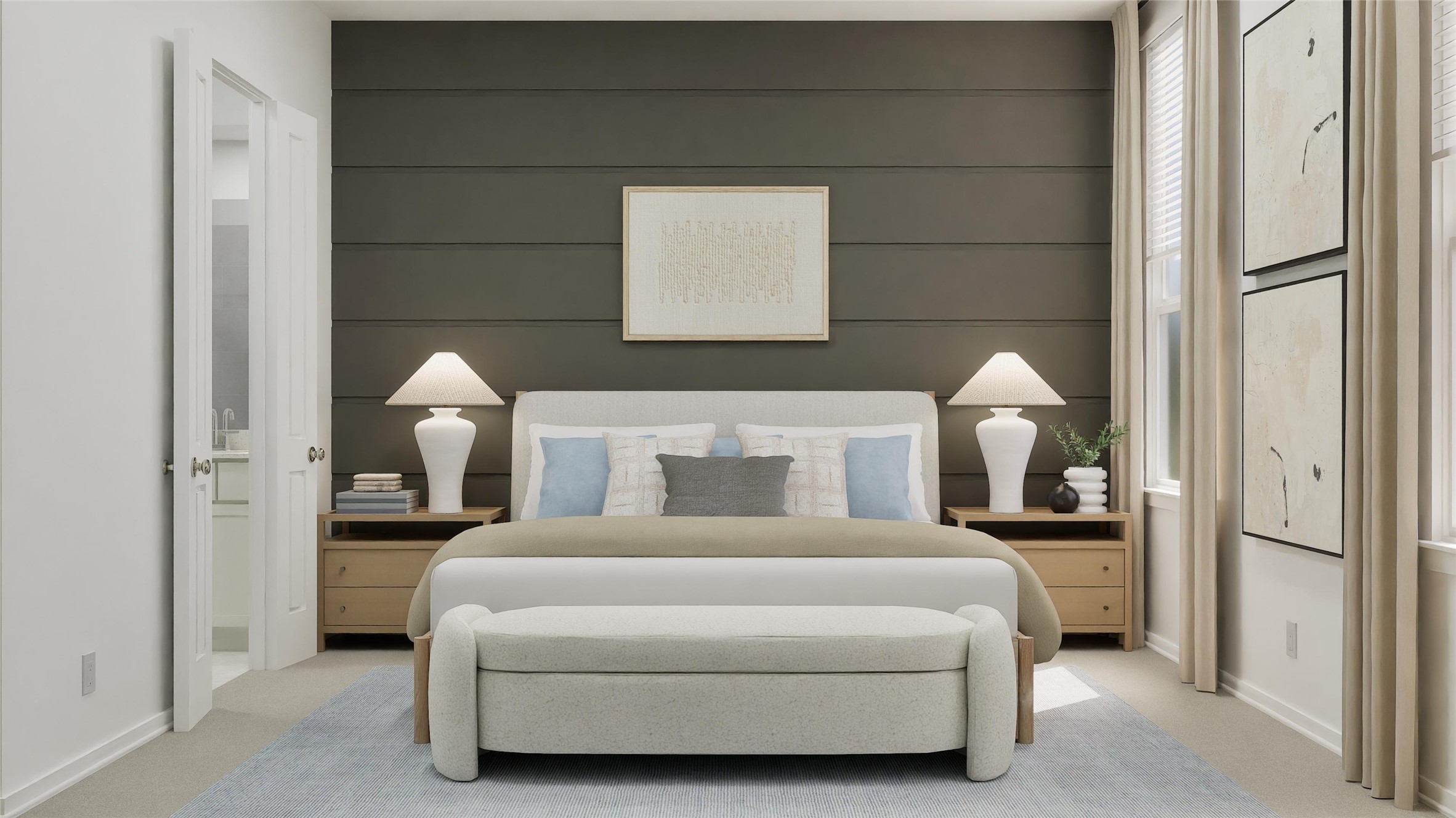 4317 Stone House Ranch Bend Georgetown, TX 78628 - Photo 27 of 33 a bed room with a bed and a painting on the wall