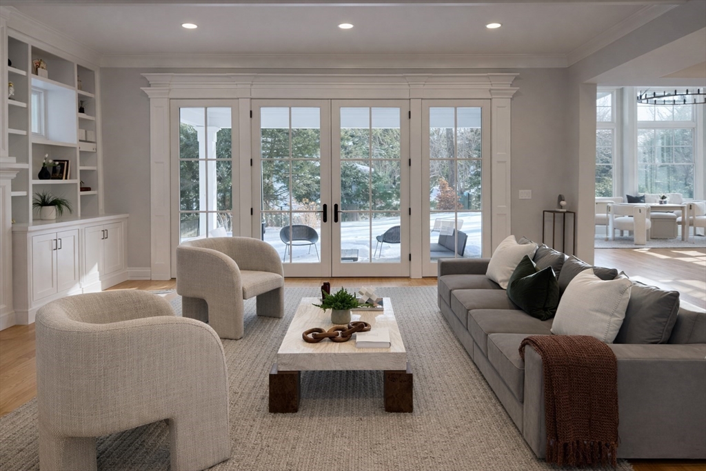 18 Sprague Road Wellesley, MA 02481 - Photo 17 of 35 a living room with furniture and a large window
