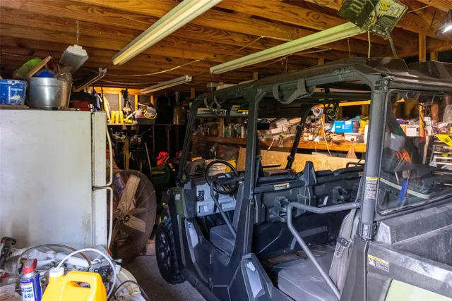 a view of a storage and utility room