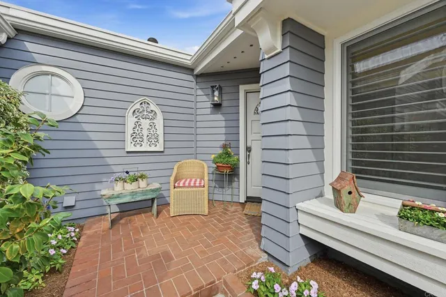 a view of a chairs in patio of the house