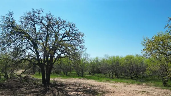 a view of a yard covered with snow in front of house