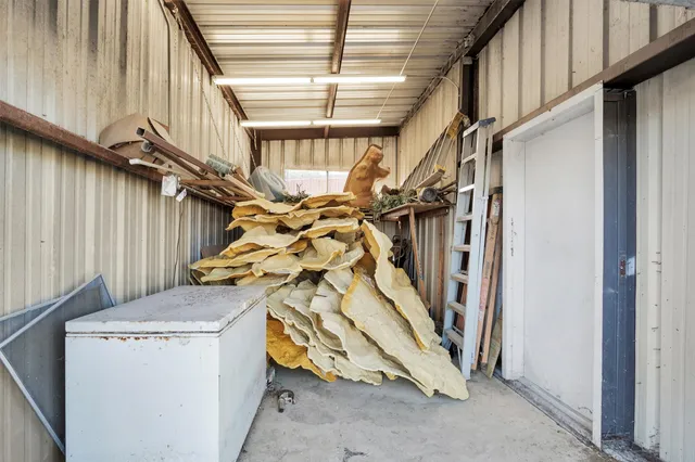 a view of ocean and building