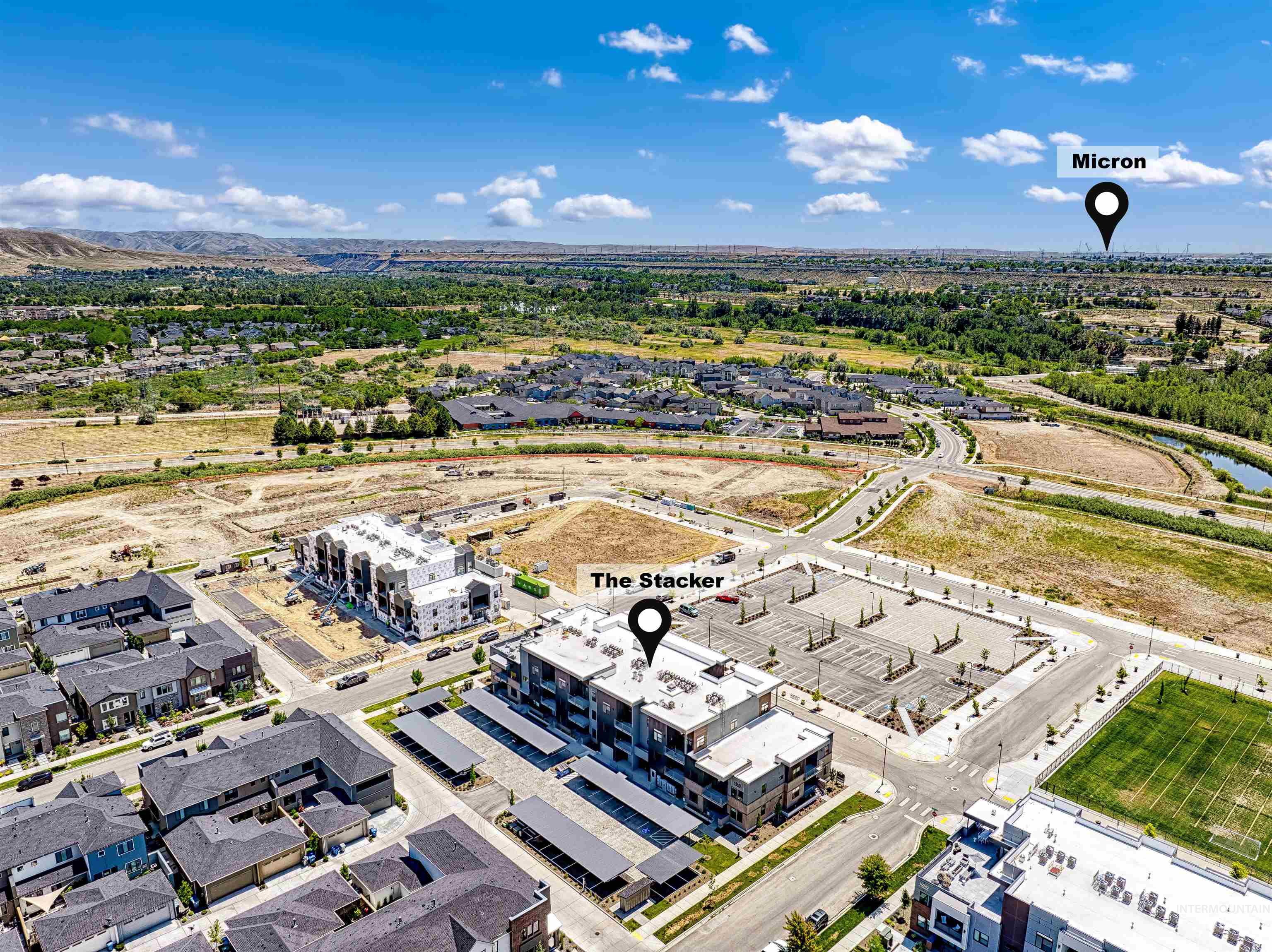 4340 East Haystack Street, Unit 307 Boise, ID 83716 - Photo 45 of 50 Drone / aerial view